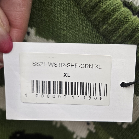 NWT WARM & WONDERFUL Women’s Princess DIANA Wool Sheep Sweater Green SZ XL - Picture 7 of 9